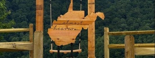 Almost Heaven Swing at Tater Hill Overlook